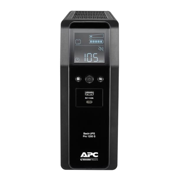 UPS - APC - BR 1200VA - 720W - 8 utgångar AC - Oavbruten strömförsörjning