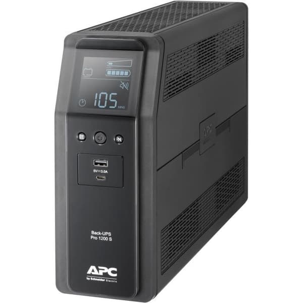 UPS - APC - BR 1200VA - 720W - 8 utgångar AC - Oavbruten strömförsörjning