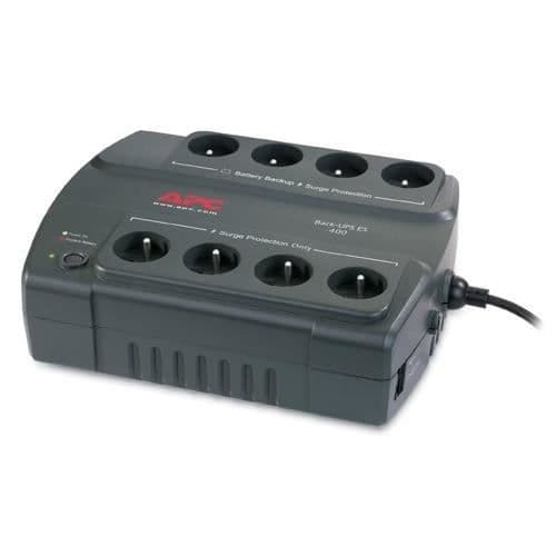 APC BACK-UPS ES extern UPS (BE400-CP) - 400 VA - 240W - Väggmontering möjlig- USED Svart