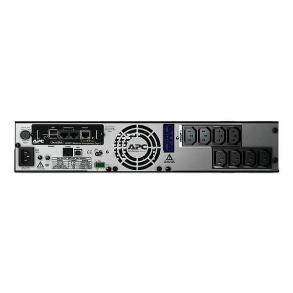 APC Smart-UPS interaktiv linje UPS - 750 VA/600 W - 2U - 3 H Laddning Svart
