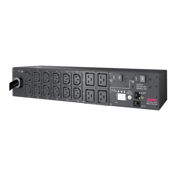 APC Metered Rack PDU AP7811B Strömfördelningsenhet (rackmonterbar) AC 200-208-230V Ethernet-ingång: NEMA L6-30...- USED Svart