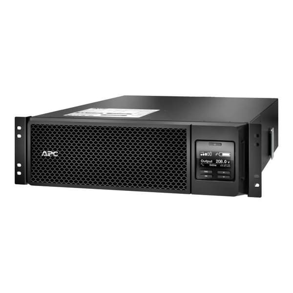 APC Smart-UPS SRT 5000VA RM UPS (rackmonterbar - extern) AC 208-230 V 4500 Watt 5000 VA Ethernet 10-100, USB 3U svart- USED Svart