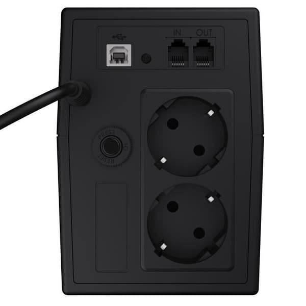 Green Cell Inverter - UPS USV 800VA (480W) - Line-Interactive AVR - AGM-batterier - USB/RJ11