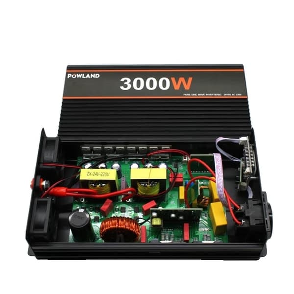 Effektomvandlare, Ren Sinusvåg, Solbil, 3000W, 12V, Europa