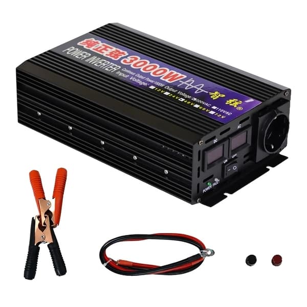 Virtalähteensuunnanmuuttaja, 3000W puhdas siniaalto, kaukosäädin, 3000w, 48V, 220-240V