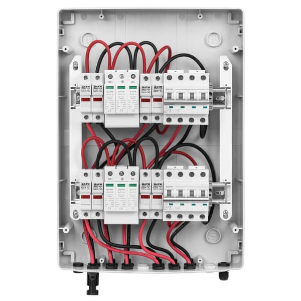 MSW Överspänningsskydd för solceller - Typ 2 - 4 ingångar / 2 utgångar - 1000 V - IP65