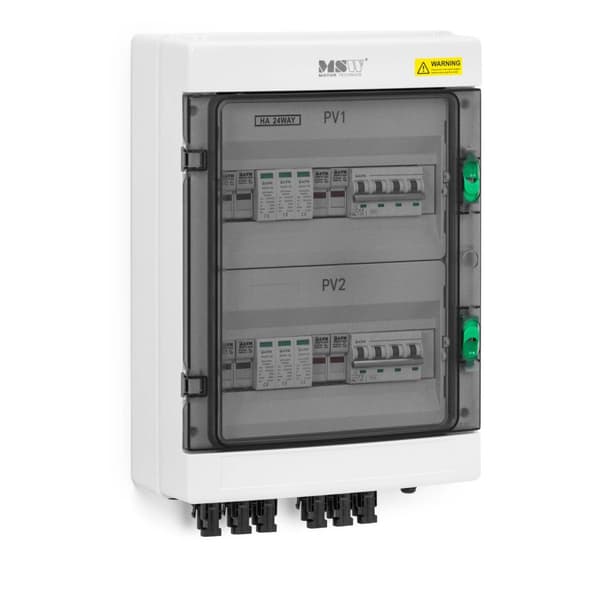 MSW Överspänningsskydd för solceller - Typ 2 - 4 ingångar / 2 utgångar - 1000 V - IP65