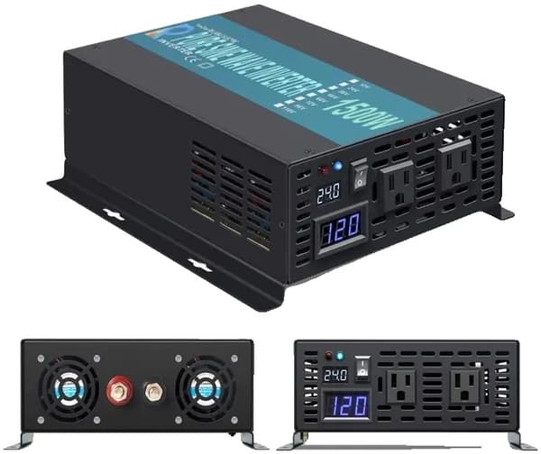 Aurinkoinvertteri, puhdas siniaalto, useita virtavaihtoehtoja, RBP-1500W, 12V, 220V-230V