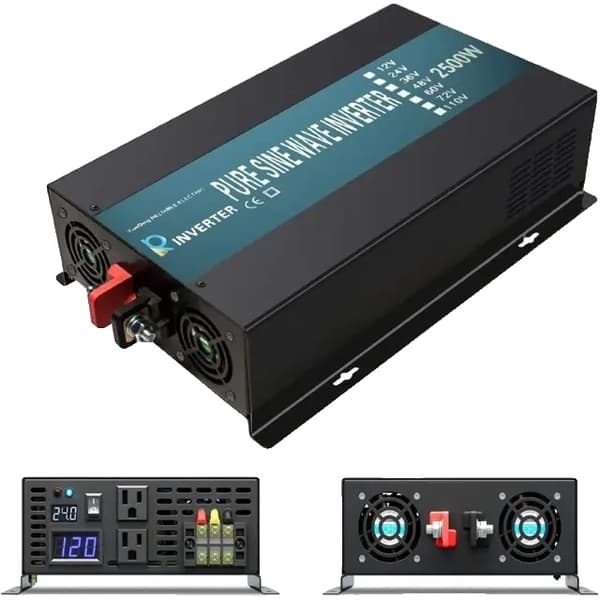 Aurinkoinvertteri, puhdas siniaalto, useita virtavaihtoehtoja, RBP-1500W, 12V, 220V-230V RBP-2500W