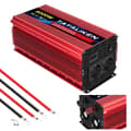 Miniatyrbillede 1 af 2: Strøm Inverter, Ren Sinus Bølge Teknologi, 2 AC Stik, Rød