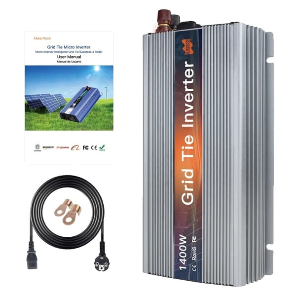 Solceller på nätet Microinverter, MPPT-teknik, Bred spänningsområde, 1400W, 120V (90-140VAC), 18V (10,5-30VDC)