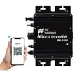 Miniatyrbillede 1 af 2: Solcelle Inverter, 1600W Strøm, WiFi Funktion, Flere Interface, Sort-1600W, 230VAC (190-270VAC), 20-50VDC