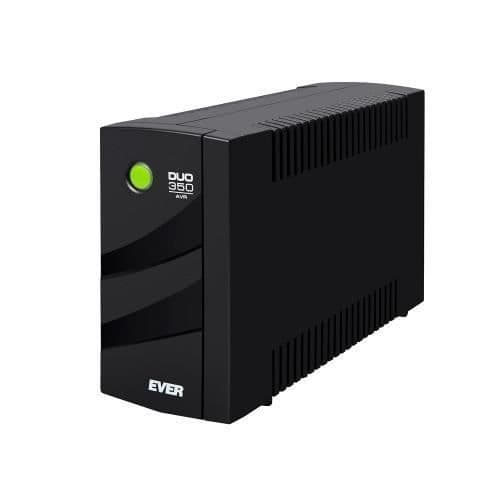 EVER DUO 350 AVR UPS - Linjeinteraktivitet - 0,35 kVA 245 W - 2 AC-utgångar