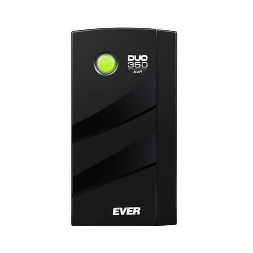 EVER DUO 350 AVR UPS - Linjeinteraktivitet - 0,35 kVA 245 W - 2 AC-utgångar