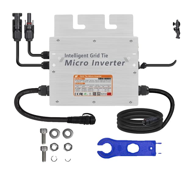 Aurinkoenergialla toimiva verkkoon kytketty mikroinvertteri, 1200W lähtöteho, 95% hyötysuhde.,700W, 80-280VAC automaattinen sovitus, 18-50VDC 700W