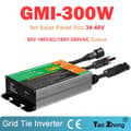 Pikkukuva 2 / 4: Verkkoon kytketty invertteri, 50/60Hz lähtö, kestävä alumiiniseosrakenne,GMI-300W, 180V-280VAC, 18V-50VDCGMI-300W, 180V-280VAC, 18V-50VDC