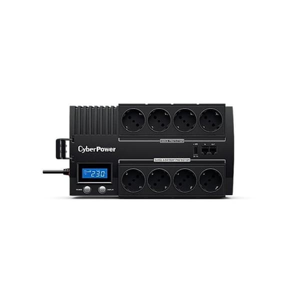 Energioberoende UPS - CyberPower - BR1200ELCD - 1200 VA - 720 W - 8 Utgångar AC