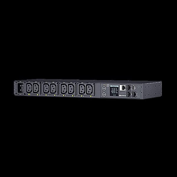 CyberPower Switched Metered-by-Outlet PDU81005 Nätdistributionsenhet (rackmonterbar) AC 100-120 V Ethernet, USB, seriell... Svart
