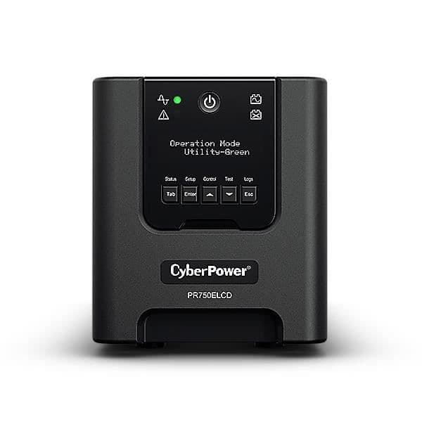 Ounterbruten energi - CyberPower - PR750ELCDGR - 750 VA - AVR - 675 W