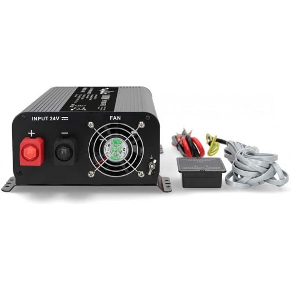 Nedis PIP100024FBK invertteri, 24 V, 1000 W, puhdas siniaalto