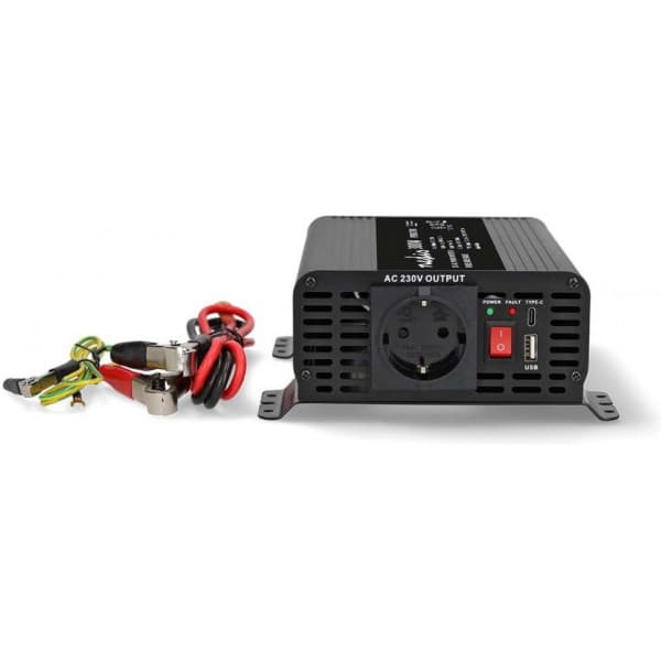 Nedis PIP30012FBK inverter, 12 V, 300 W, ren sinuskurve