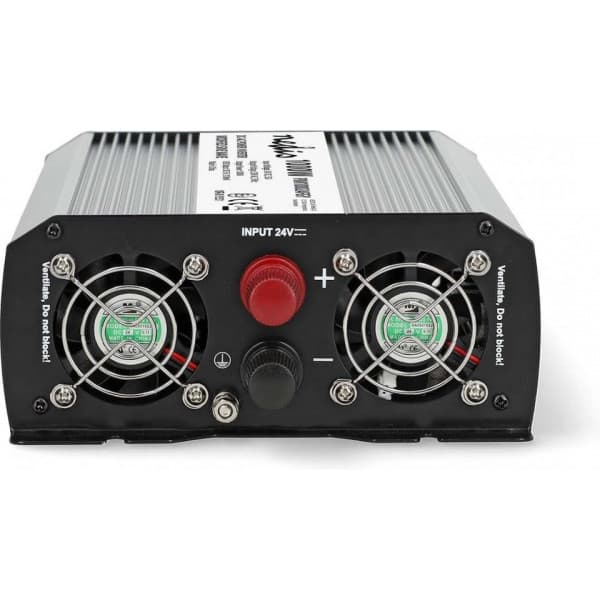 Nedis PIM100024FGY inverter, 24 V, 1000 W, modifierad sinusvåg