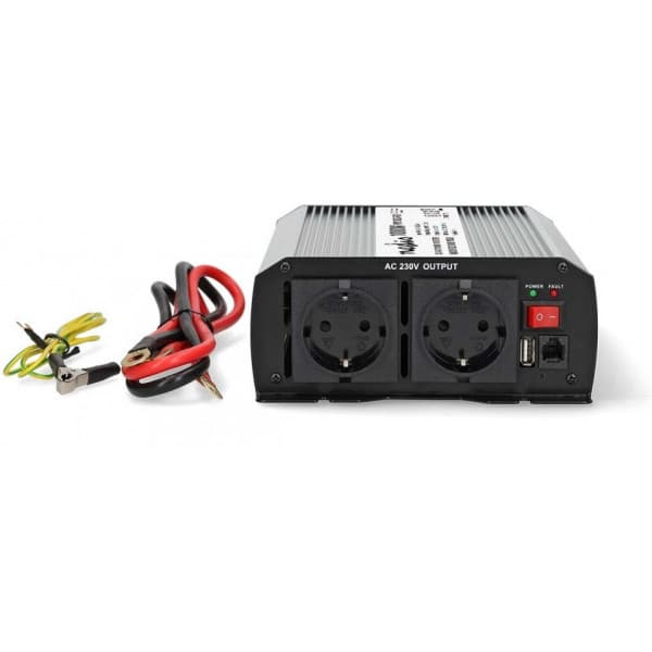 Nedis PIM100024FGY inverter, 24 V, 1000 W, modifierad sinusvåg