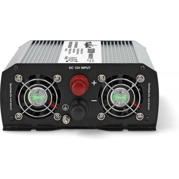 Nedis PIM100012FGY inverter, 12 V, 1000 W, modifierad sinusvåg