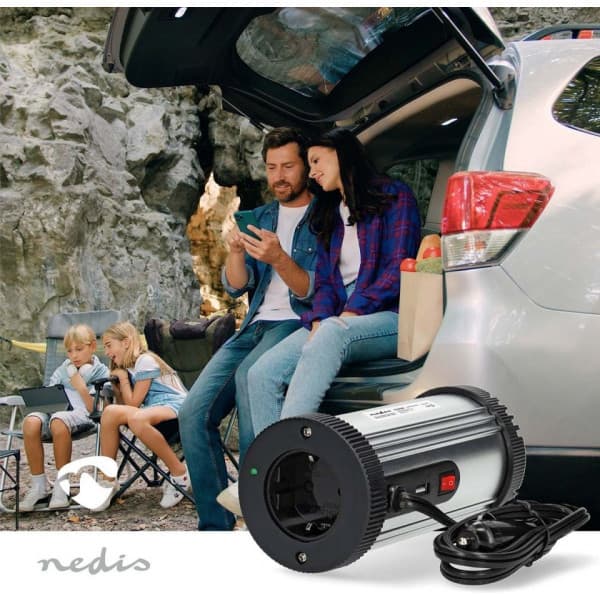 Nedis PIM15012FGY invertteri, 12 V, 150 W, muokattu siniaalto