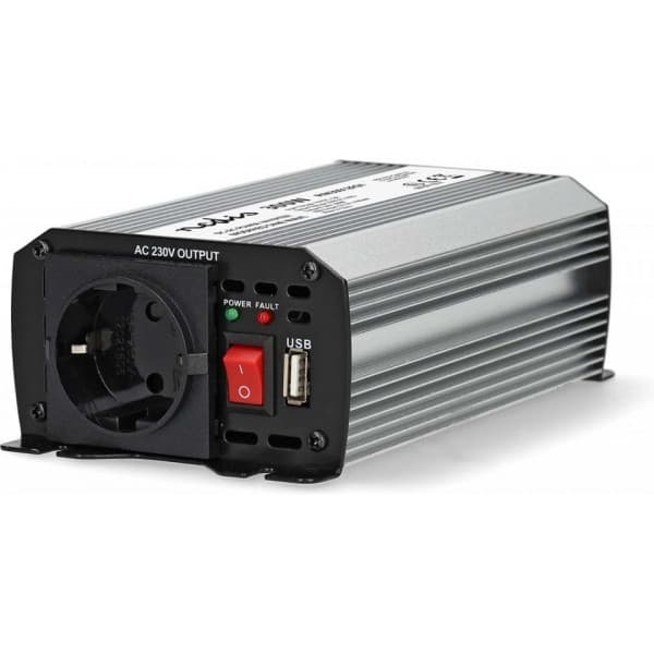 Nedis PIM30012FGY inverter, 12 V, 300 W, modifierad sinusvåg