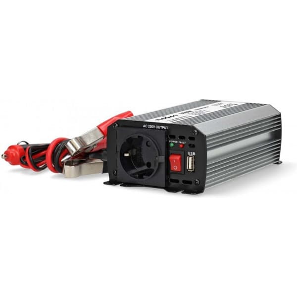 Nedis PIM30012FGY inverter, 12 V, 300 W, modifierad sinusvåg
