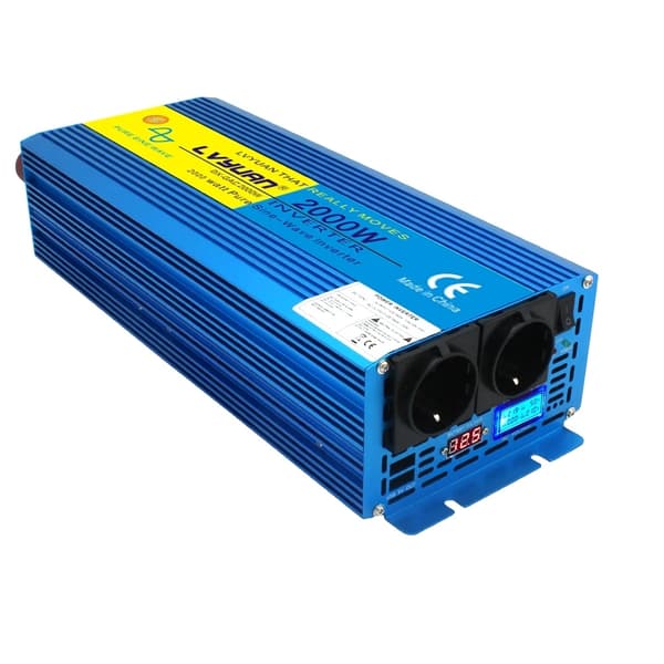 Puhtaan siniaaltoinvertteri, 4000W huipputeho, 12V/24V syöttö, kevyt ja kompakti muotoilu,220V 4000W EU220V 4000W EU, 12V 50Hz