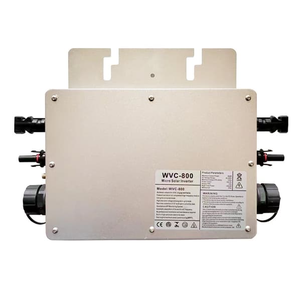 Verkkoon liitettävä invertteri 800W, älykäs WiFi-seuranta, vedenpitävä, kompakti muotoilu,tuya800W-EU pistoke, 110V230V Automaattinen, 22-60V
