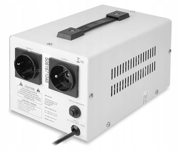 Volt Polska Inverter - 5AVRZP1000 - Avr Pro 1000 Spänningsstabilisator, Vit,