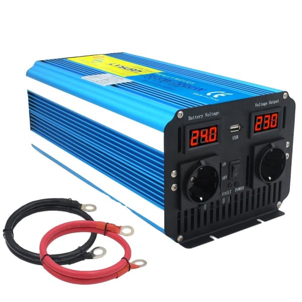Ren Sinuskurve Inverter, 7000W Effektudgang, Dobbelt Spændingsunderstøttelse,7000W 24V 50Hz EU