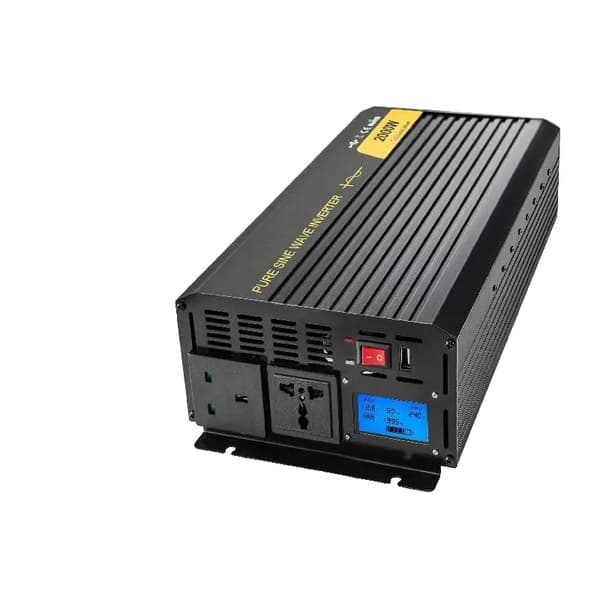 VEVOR Ren Sinusvåg Inverter, 2000W Utgångseffekt, Flera Spänningsalternativ, Intelligent Kylsystem