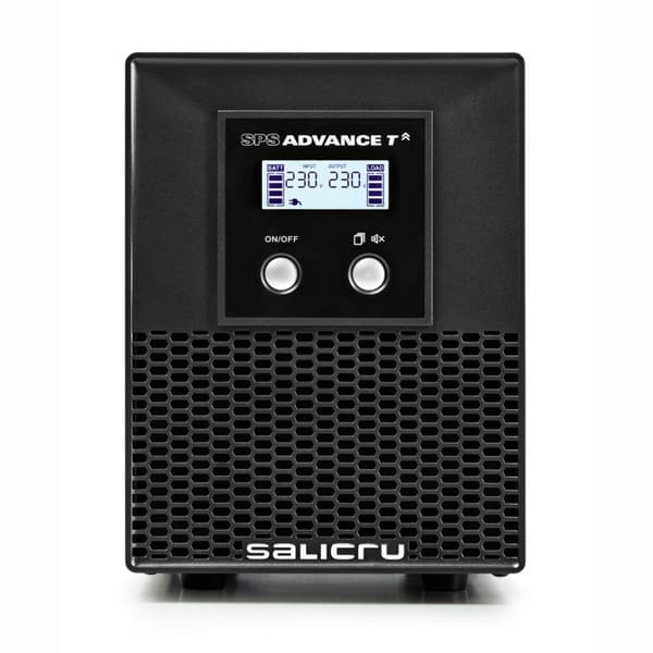 SALICRU SPS ADVANCE T 1000 Inverter AC 230 V 700 Watt 1000 VA Blysyra RS-232, USB-utgångskontakter: 6 aktiva PFC