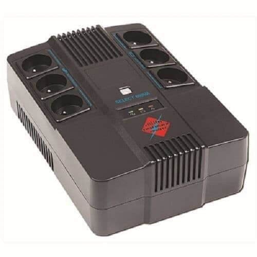 FIRST MOVER SELECT UPS 6 SOCKETS 800VA 480W LED-DISPLAY 6 FRANSKA SOCKETS(3+3) 1x12V/9Ah