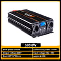 Miniatyrbillede 2 af 2: Bærbar Strømomformer, Spidseffekt 5000W, Kontinuerlig Effekt 2500W,5000W, 12V, 220-240V
