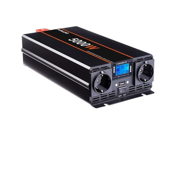 Bærbar Strømomformer, Spidseffekt 5000W, Kontinuerlig Effekt 2500W,5000W, 12V, 220-240V