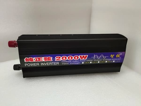 Tehoinvertteri, puhdas sinimuotoinen lähtö, korkea hyötysuhde,2000W, 24V, 220-240V EU