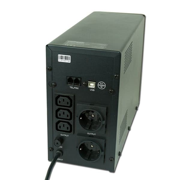 Line interaktiv UPS med LCD-display 1500