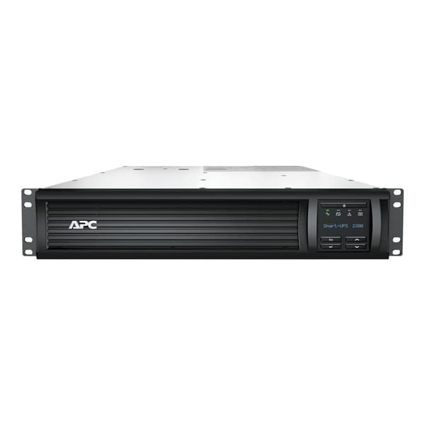 APC Smart-UPS 2200VA LCD RM 2U 230V med SmartConnect avbrottsfri strömförsörjning 8 AC-uttag Linjeinteraktivitet Svart, Metallisk