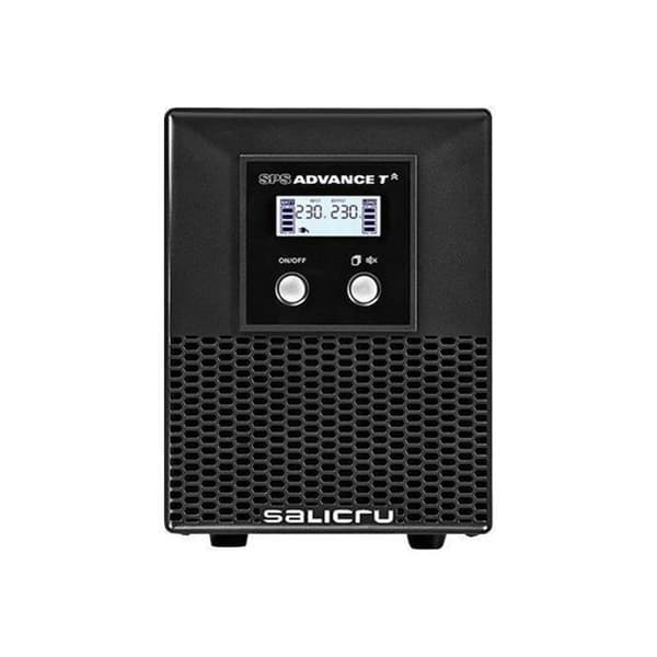 SALICRU SPS ADVANCE T 850 Inverter AC 230 V 595 Watt 850 VA Blysyra RS-232, USB-utgångskontakter: 6 aktiva PFC