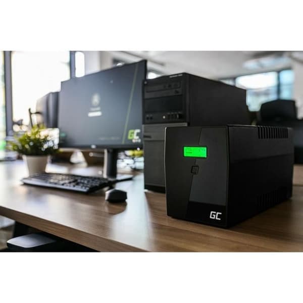 Extern Green Cell-omvandlare - UPS USV 600VA - Linje-interaktiv AVR - USB/RJ45