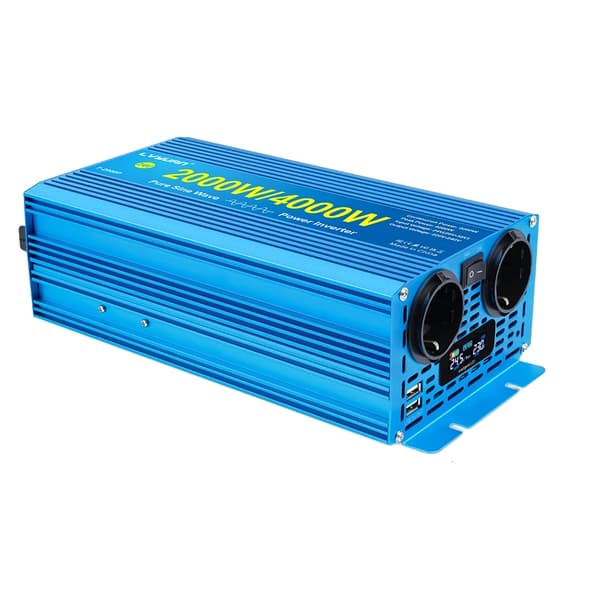 8kW Ren Sinusvåg Växelriktare, 24V Ingång, Dubbel AC Utgångar,24V 220V 4000W