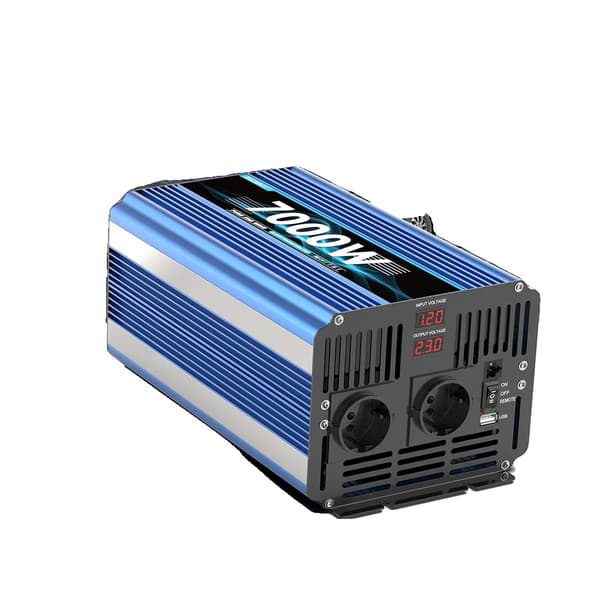 Puhdas sinimuotoinen invertteri, 7000W huipputeho, korkea muunnos tehokkuus,12V 230V 7000W
