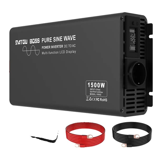 Ren sinusvågsomvandlare, 1500W kontinuerlig effekt, 3000W topp effekt,YLRX-1500, AC220V-240V, Dc12v