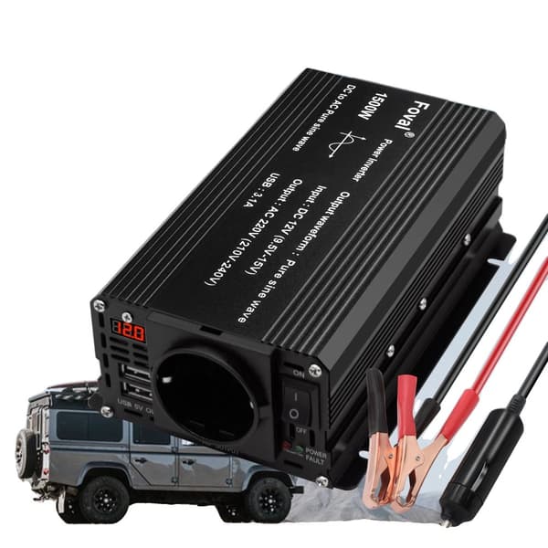 1500W Effektomvandlare, Ren Sinusvåg Utgång, 750W Kontinuerlig Effekt,1500W-12V-220V