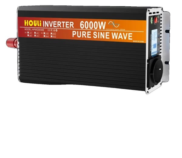 HOULI Ren Sinus Inverter, Spidseffekt 6000W, Kontinuerlig Effekt 3000W,6000W, 220v, 12v